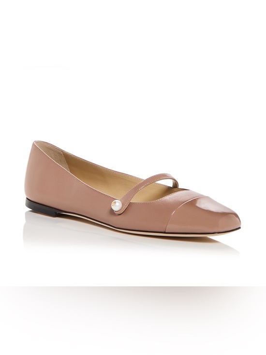 Jimmy Choo Shoes - Jimmy Choo Elisa Cap Toe Ballet Flats Ballet Pink EU 38 / US 8